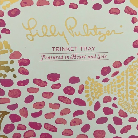 NIB Lilly Pulitzer Trinket Tray Heart and Sole - Picture 2 of 6
